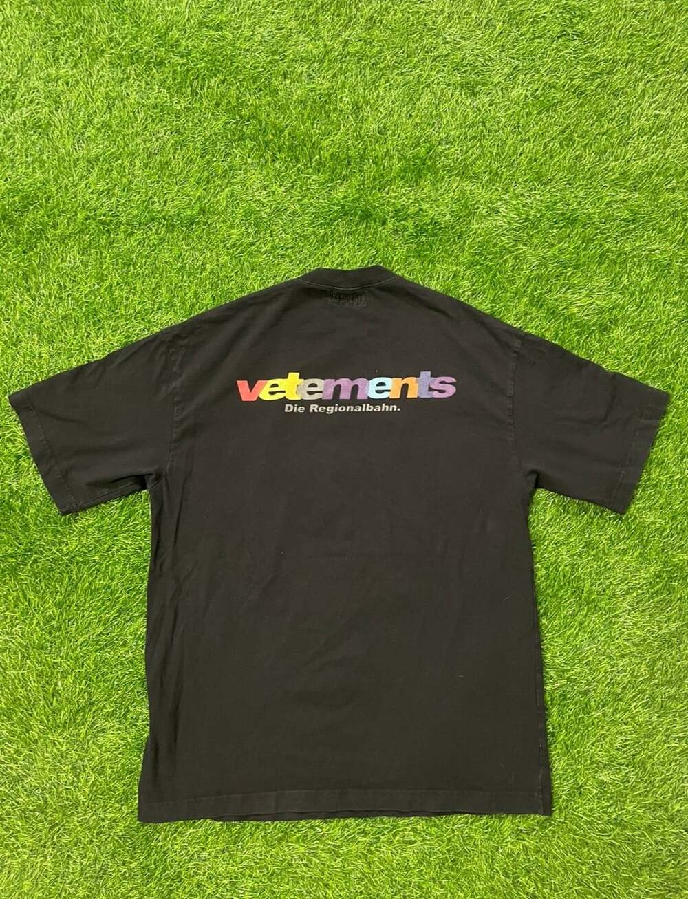 Vetements Die Regionalbahn Rainbow T-Shirt Black